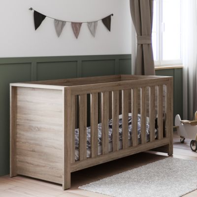 Little Acorns Ellesmere Cot Bed - Truffle Oak