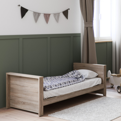 Little Acorns Ellesmere Cot Bed - Truffle Oak