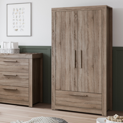 Little Acorns Ellesmere Wardrobe - Truffle Oak