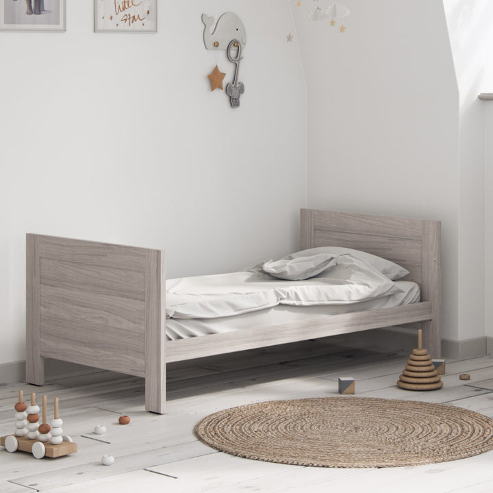 Little Acorns Amalfi Cot Bed - Grey Oak