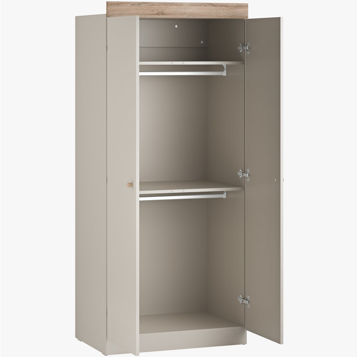 Little Acorns Burlington Wardrobe – Cashmere & Truffle Oak