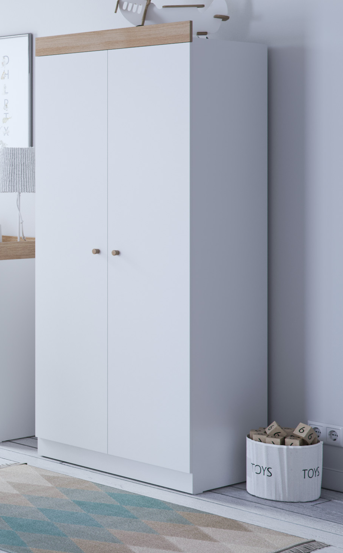 Little Acorns Burlington 3 Piece Nursery Set – White & Oak