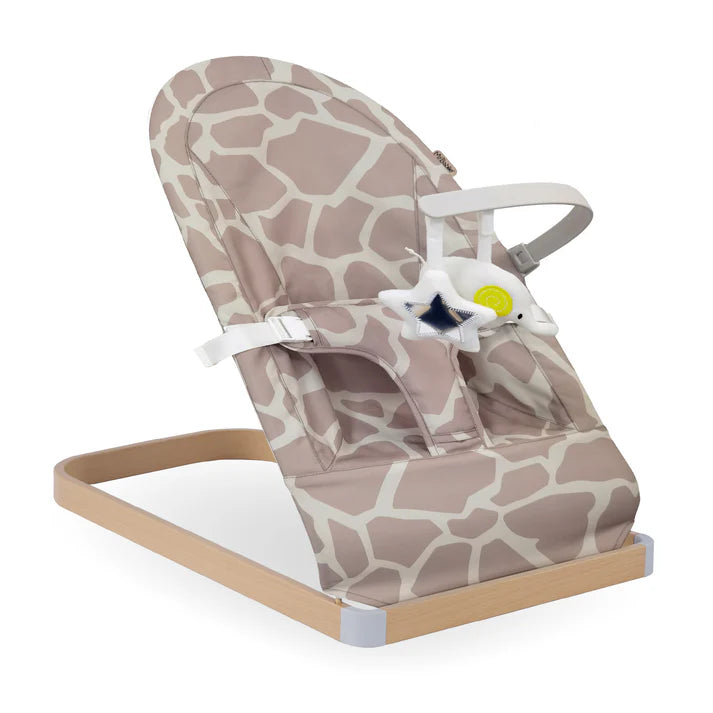 My Babiie Baby Bouncer with toy bar giraffe