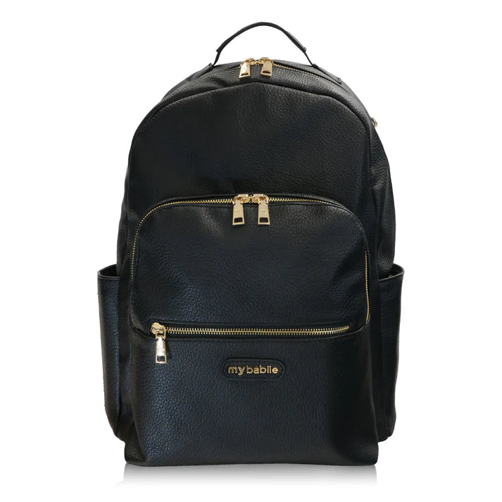 My Babiie Backpack Pro Changing Bag in Black/Gold