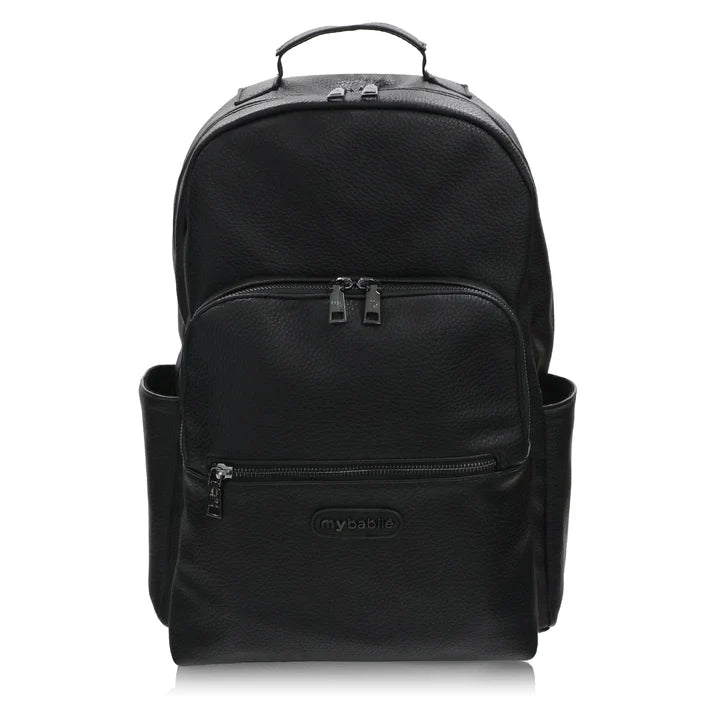 My Babiie Backpack Pro Changing Bag in Black & Gunmetal