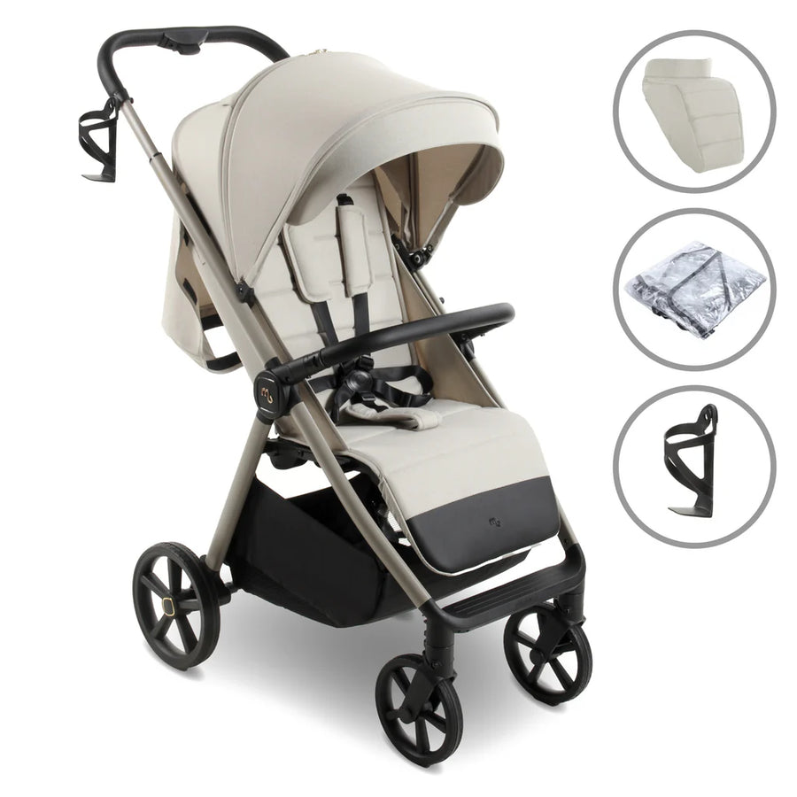 My Babiie MB170 Pushchair in Ivory with accessories