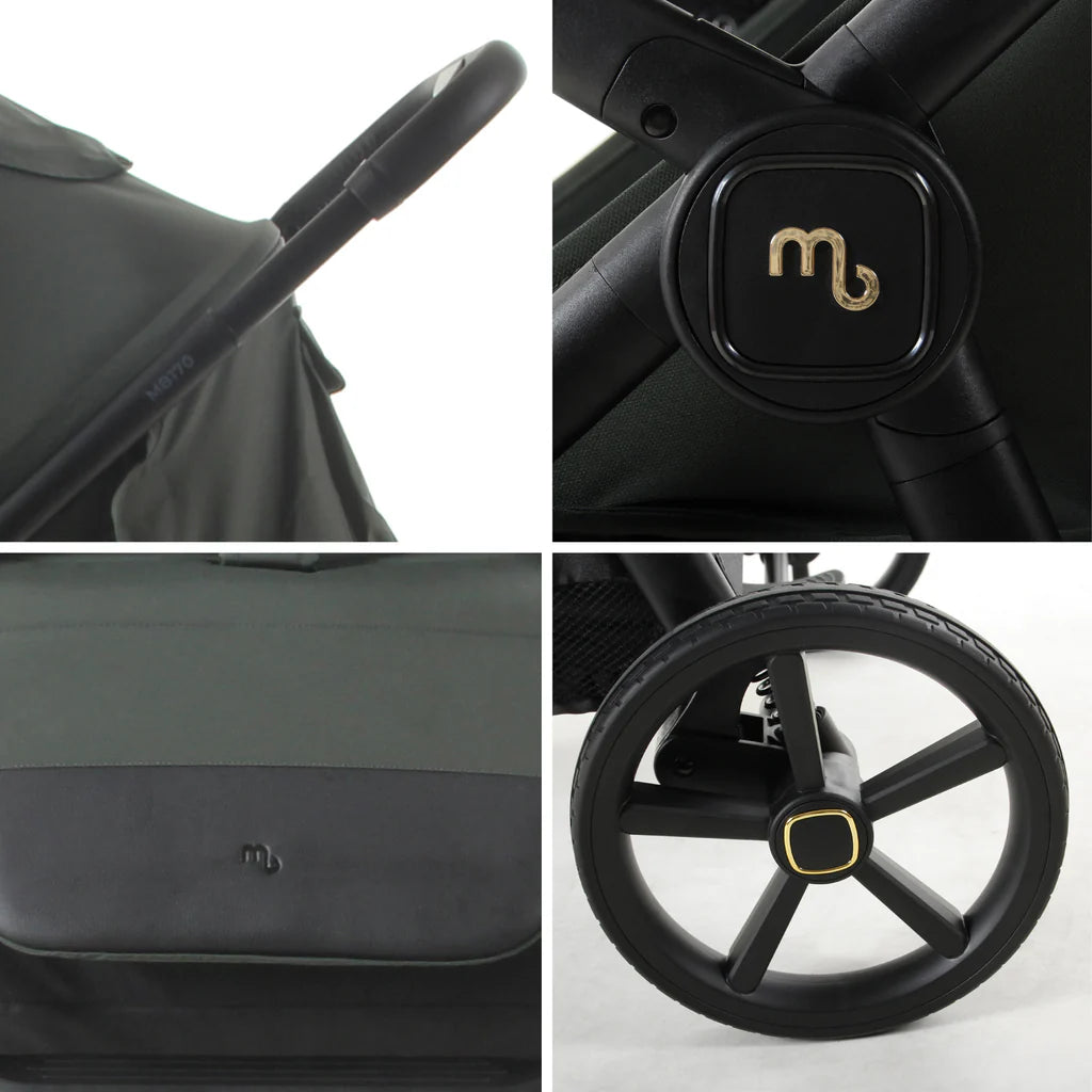 My Babiie MB170 Pushchair in Green collage of features