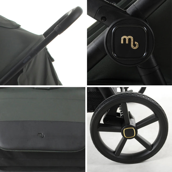My Babiie MB170 Pushchair in Green collage of features