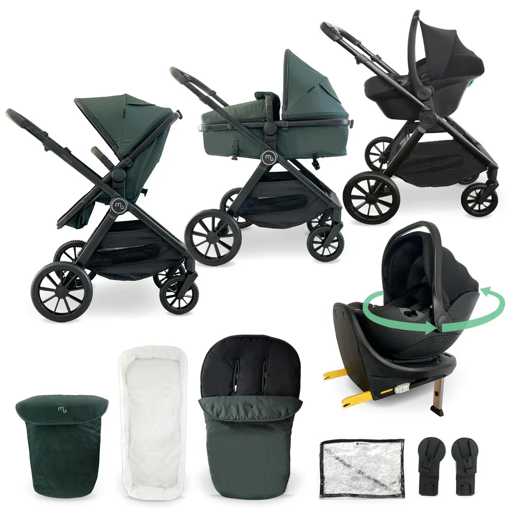 My Babiie MB220 Travel System - Forest Green