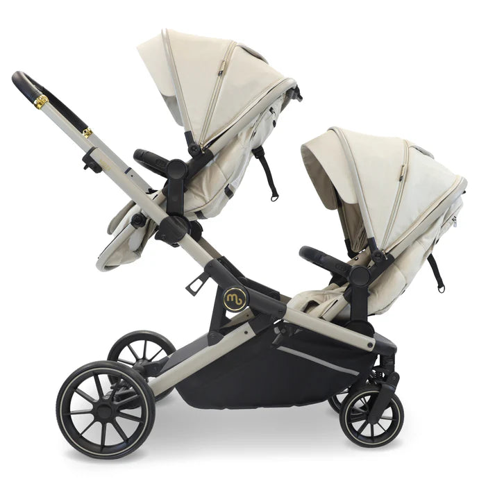 My Babiie MB33 Tandem Pushchair with 2 seat units parent facing