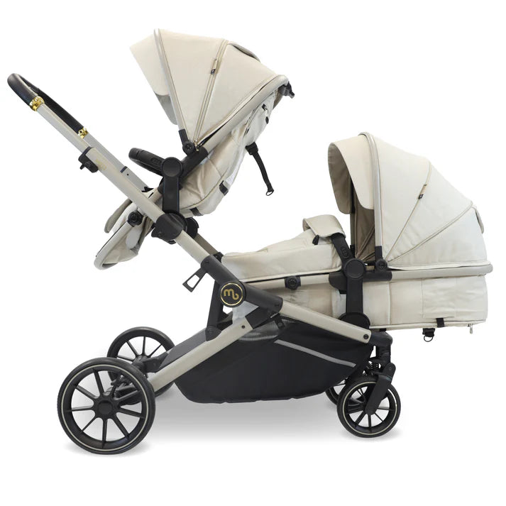 My Babiie MB33 Tandem Pushchair with seat unit and carrycot