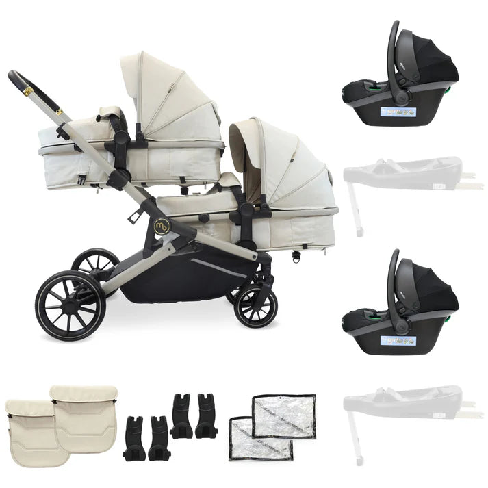 My Babiie MB33 3 in 1 travel system with 2 car seats