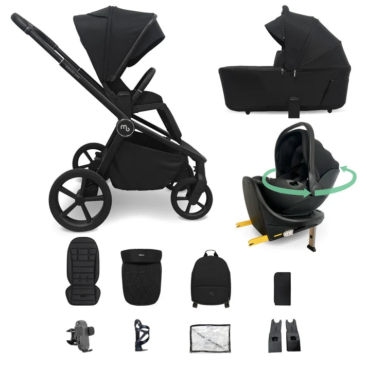 My Babiie MB450 ARC Travel System - Onyx Black
