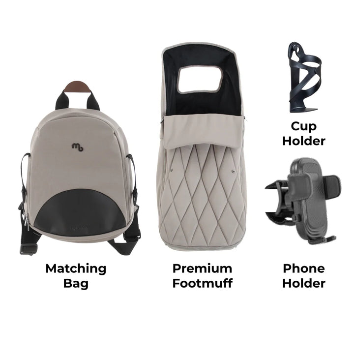 My Babiie MB450 LUXE Travel System - Mink