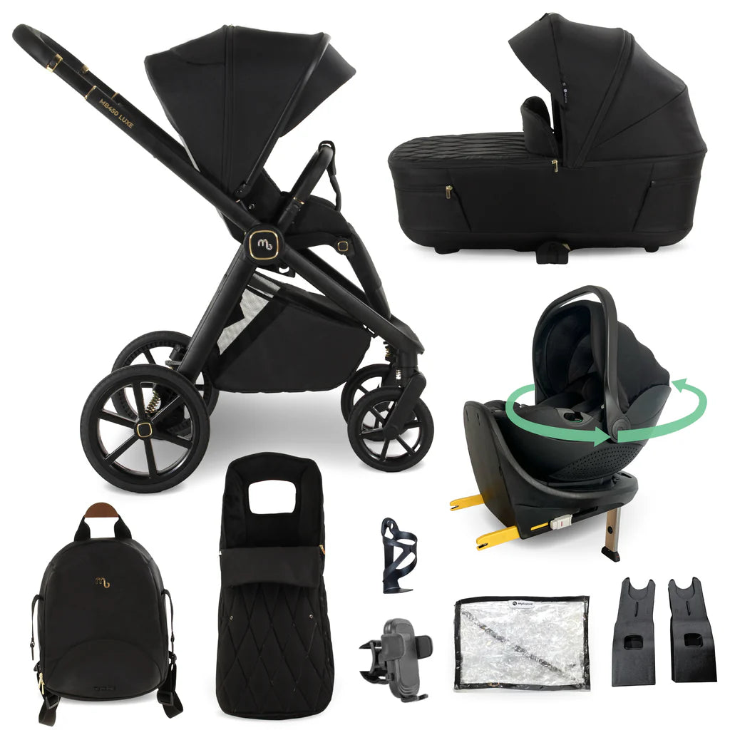 My Babiie MB450 LUXE Travel System - Black