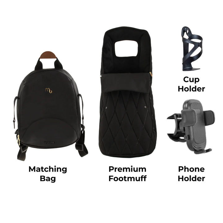 My Babiie MB450 LUXE Travel System - Black