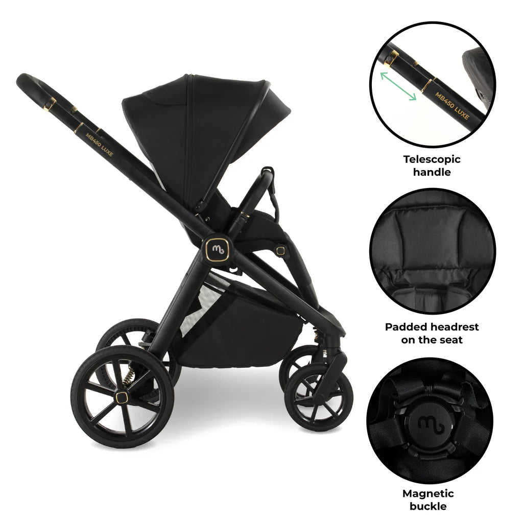 My Babiie MB450 LUXE Travel System - Black