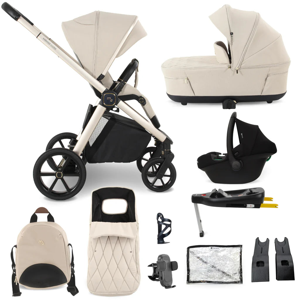 My Babiie MB450 LUXE Travel System - Feather