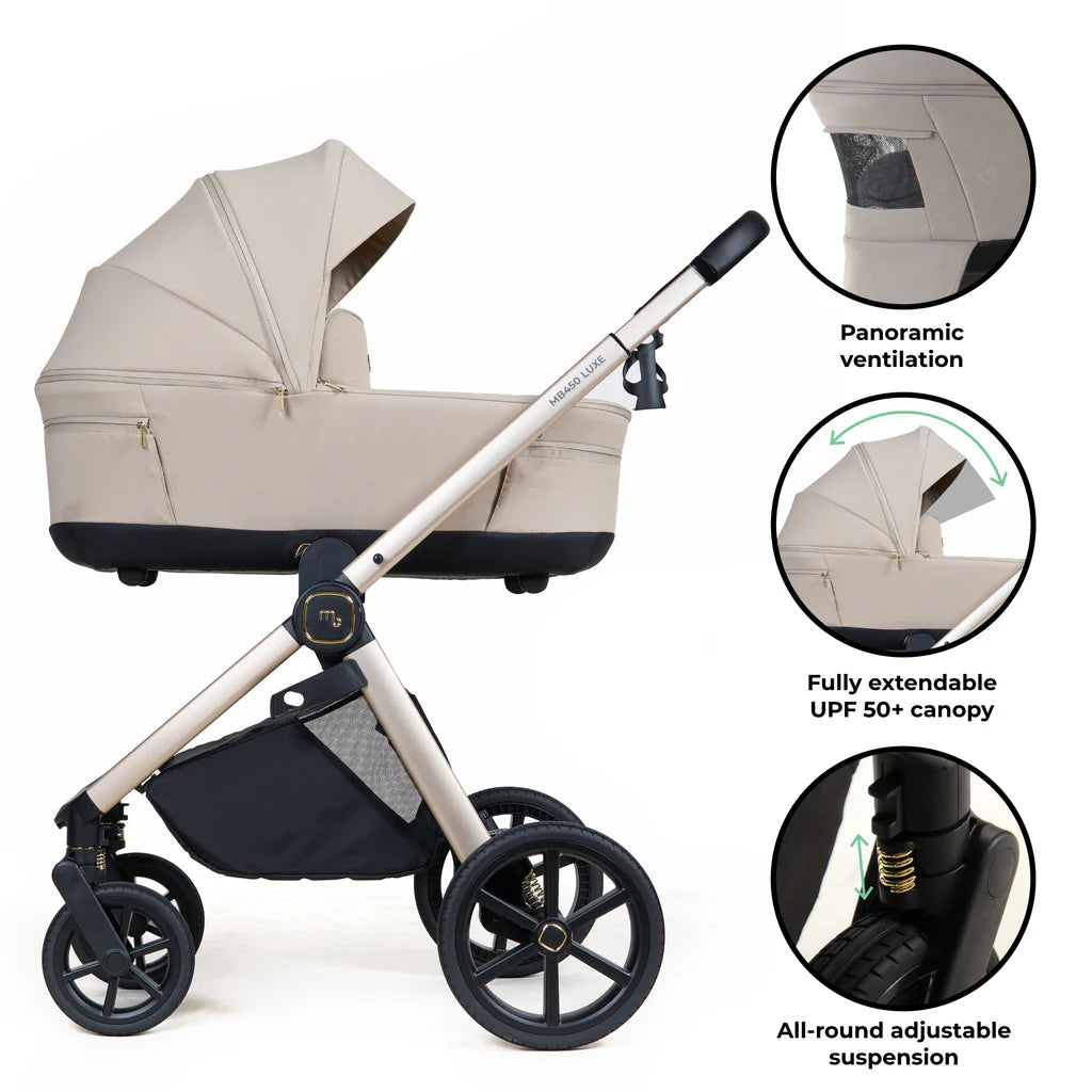 My Babiie MB450 LUXE Travel System - Feather