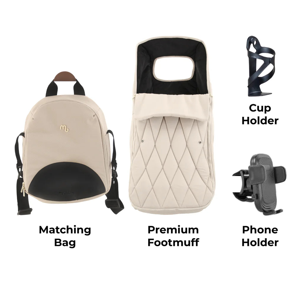 My Babiie MB450 LUXE Travel System - Feather
