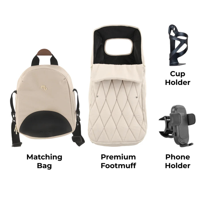 My Babiie MB450 LUXE Travel System - Feather