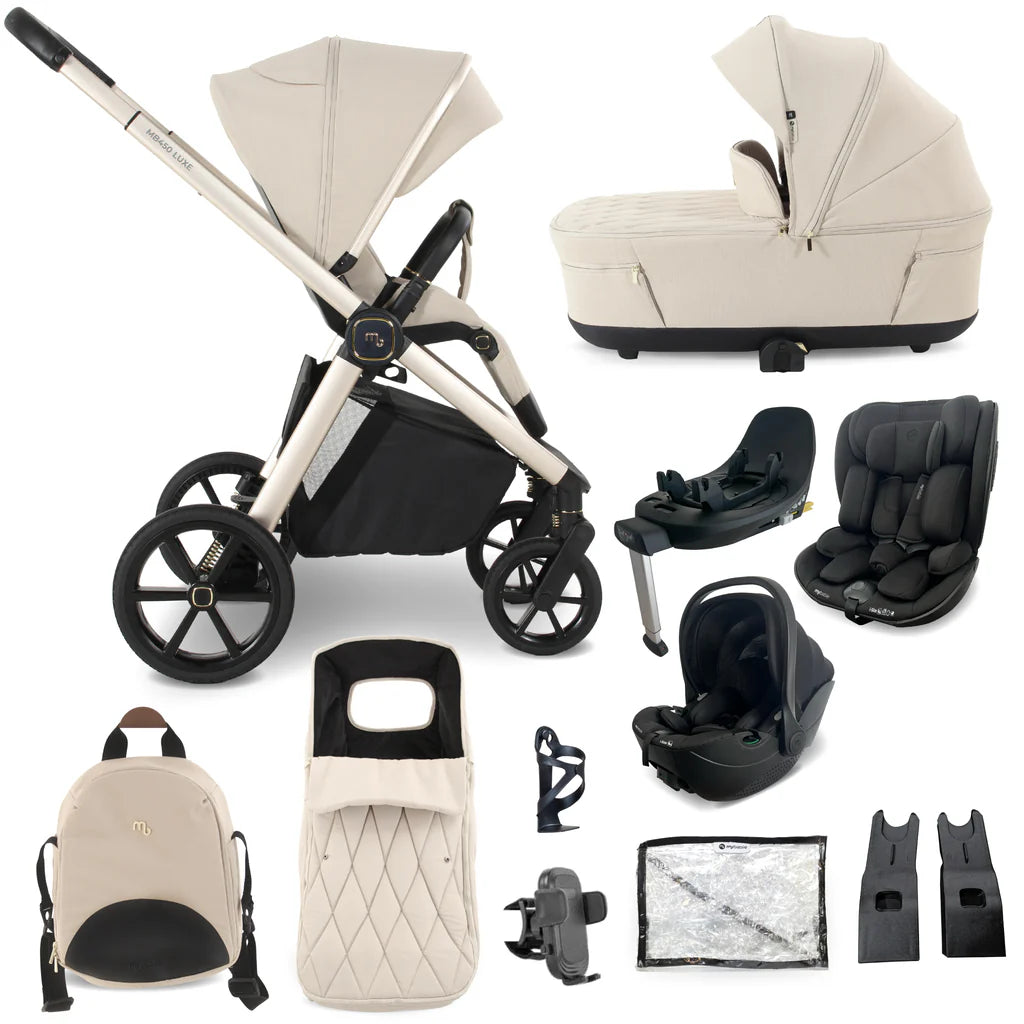 My Babiie MB450 LUXE Travel System - Feather