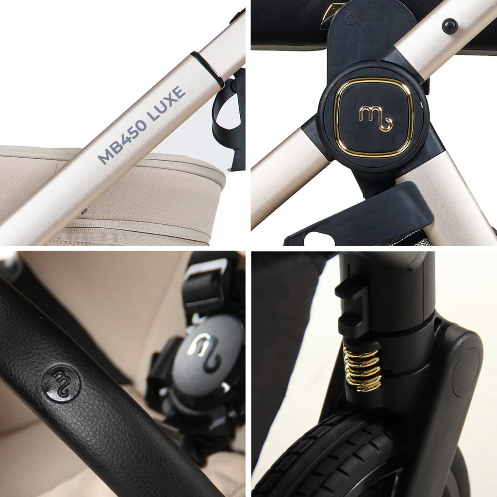 My Babiie MB450 LUXE Travel System - Feather