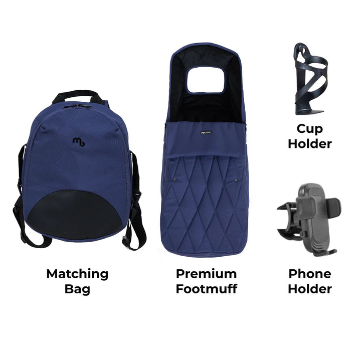 My Babiie MB450 LUXE Travel System - Indigo