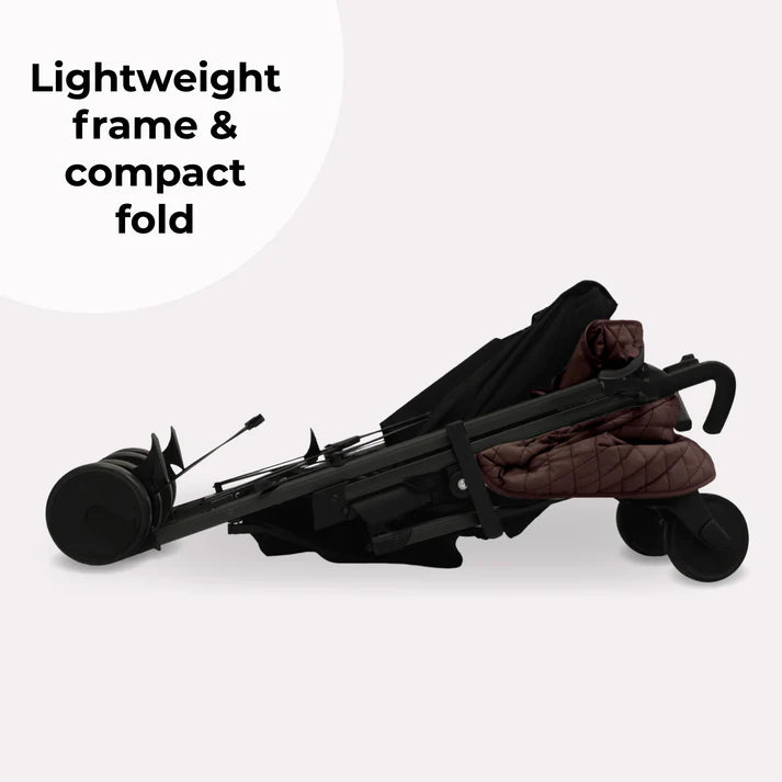 My Babiie MB51 Stroller in Chocolate Folded with compact fold