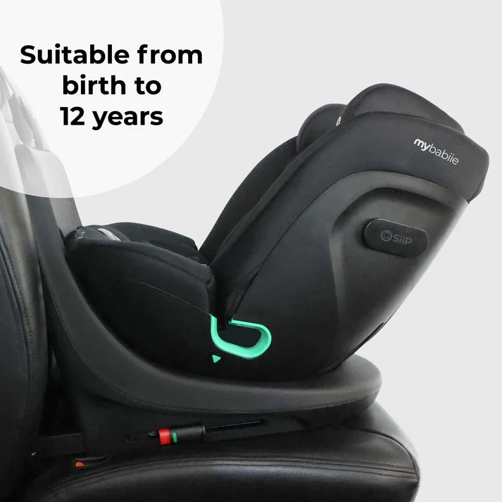 My Babiie MBCS300 Spin  in Black suitable from birth to 12 years
