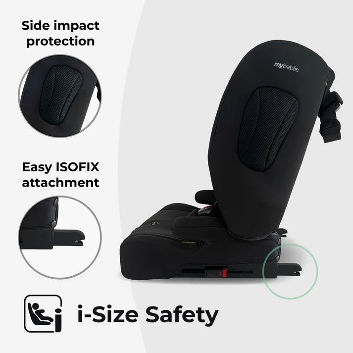 My Babiie MBCS80 i-size toddler to booster in Black with side impact protection