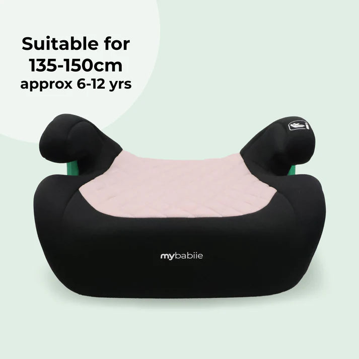 My Babiie MBCSB25 Isofix Booster Seat in Pink Quilted suitable from 6-12 years