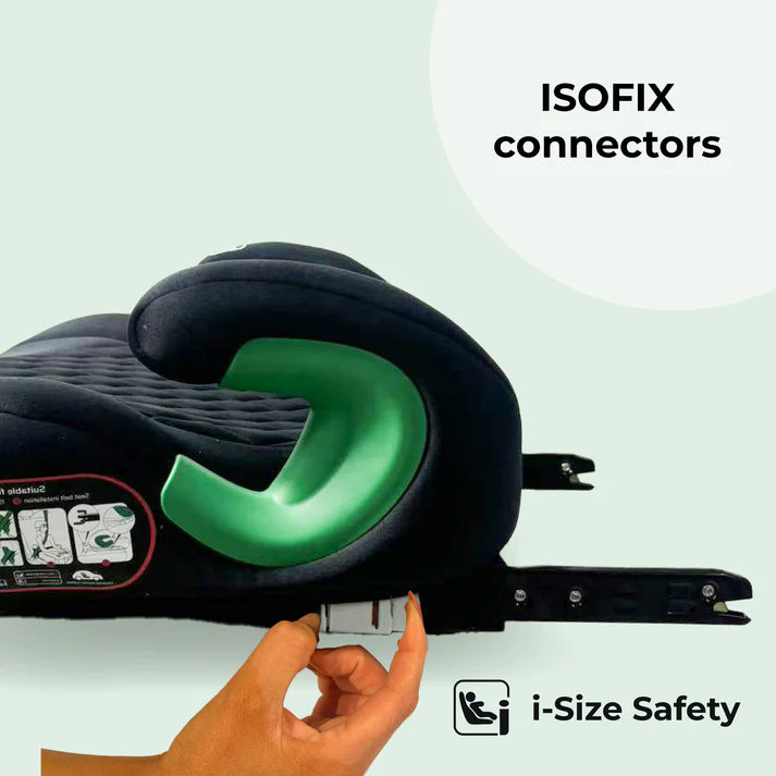 My Babiie MBCSB25 isofix booster seat in black with isofix connectors