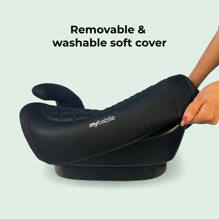 My Babiie MBCSB25 Isofix Booster Seat in Pink Quilted with removable cover