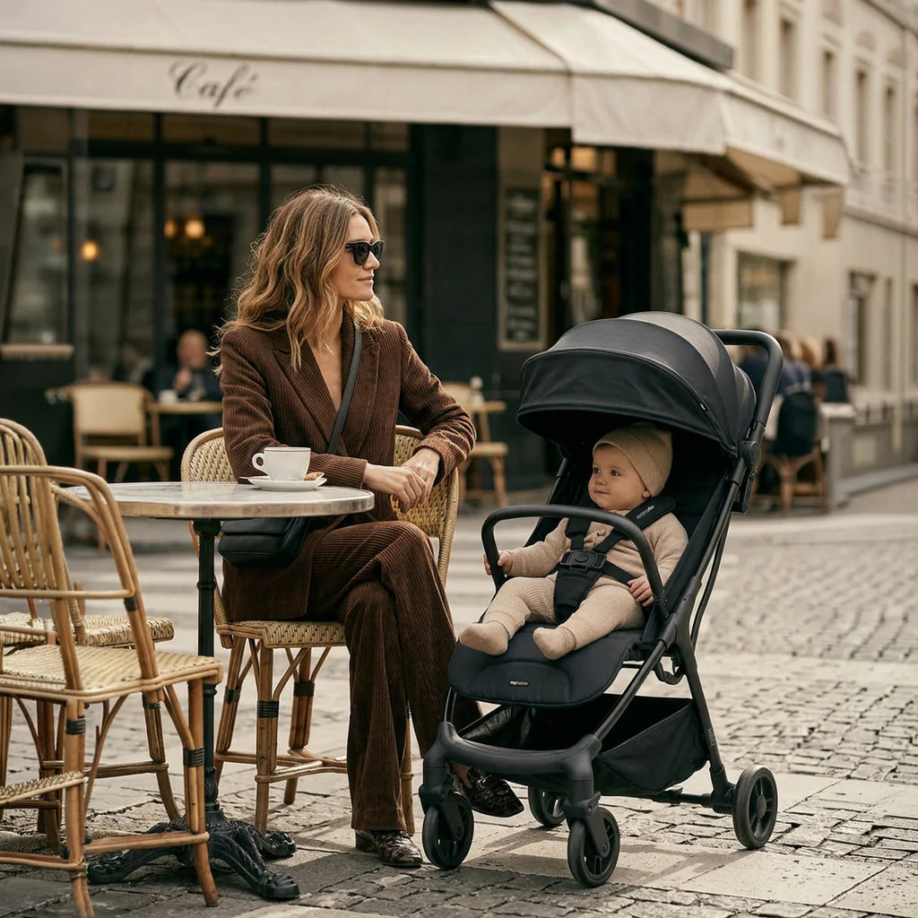 My Babiie MBX2 Compact Stroller – Black