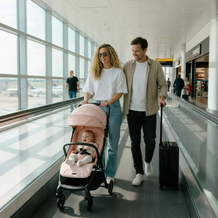 My Babiie MBX2 Compact Stroller – Blush Pink