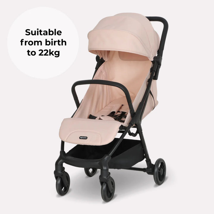 My Babiie MBX2 Compact Stroller – Blush Pink