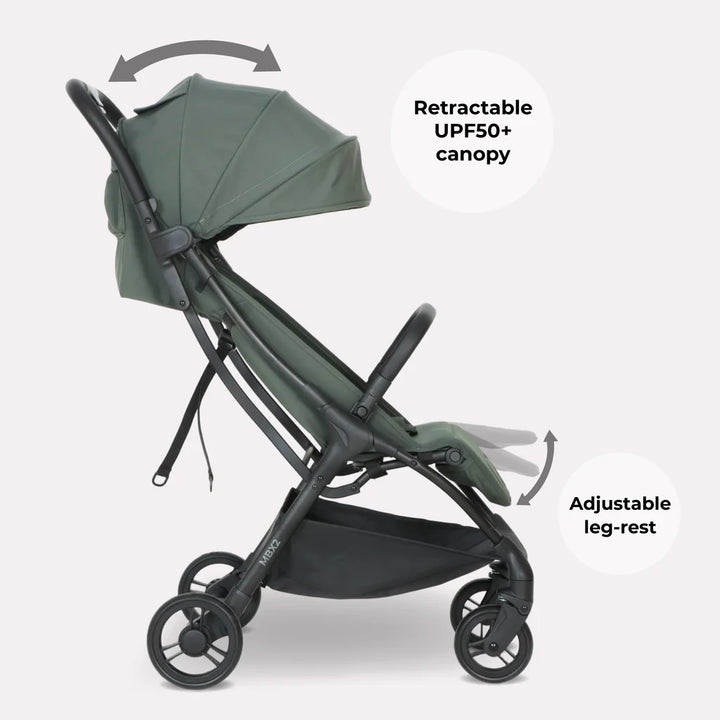 My Babiie MBX2 Compact Stroller – Forest Green