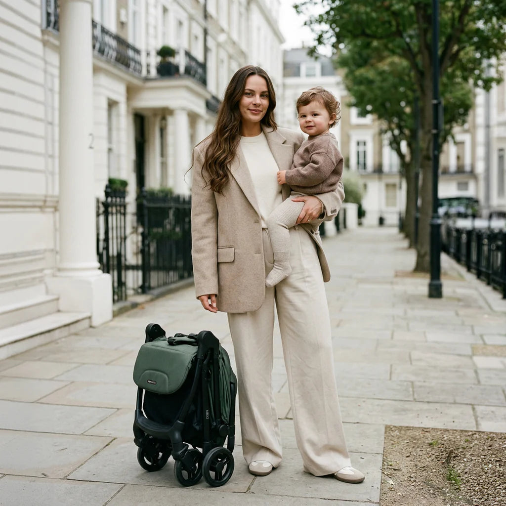 My Babiie MBX2 Compact Stroller – Forest Green