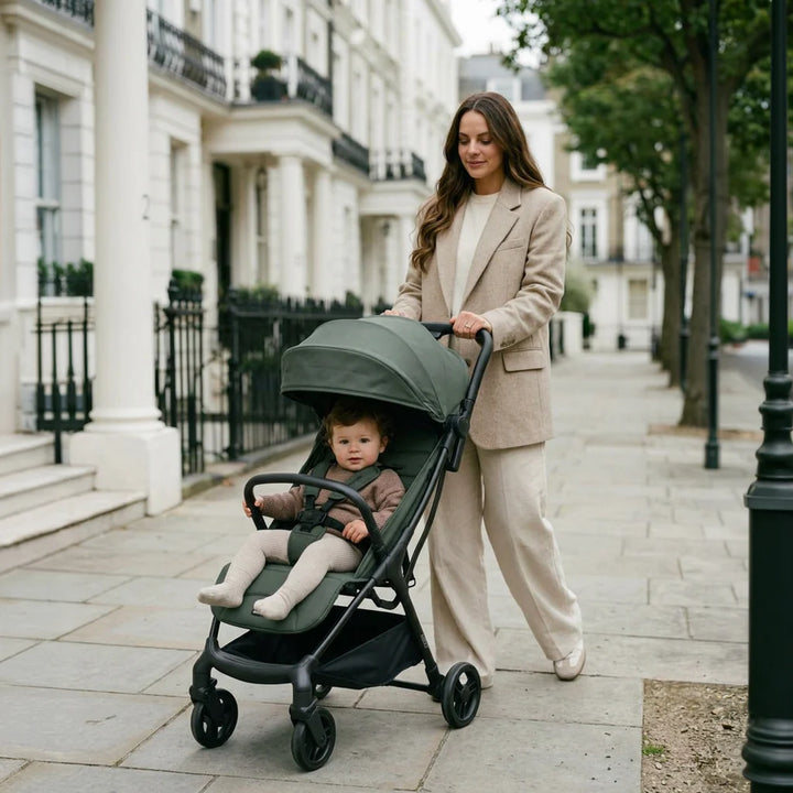 My Babiie MBX2 Compact Stroller – Forest Green