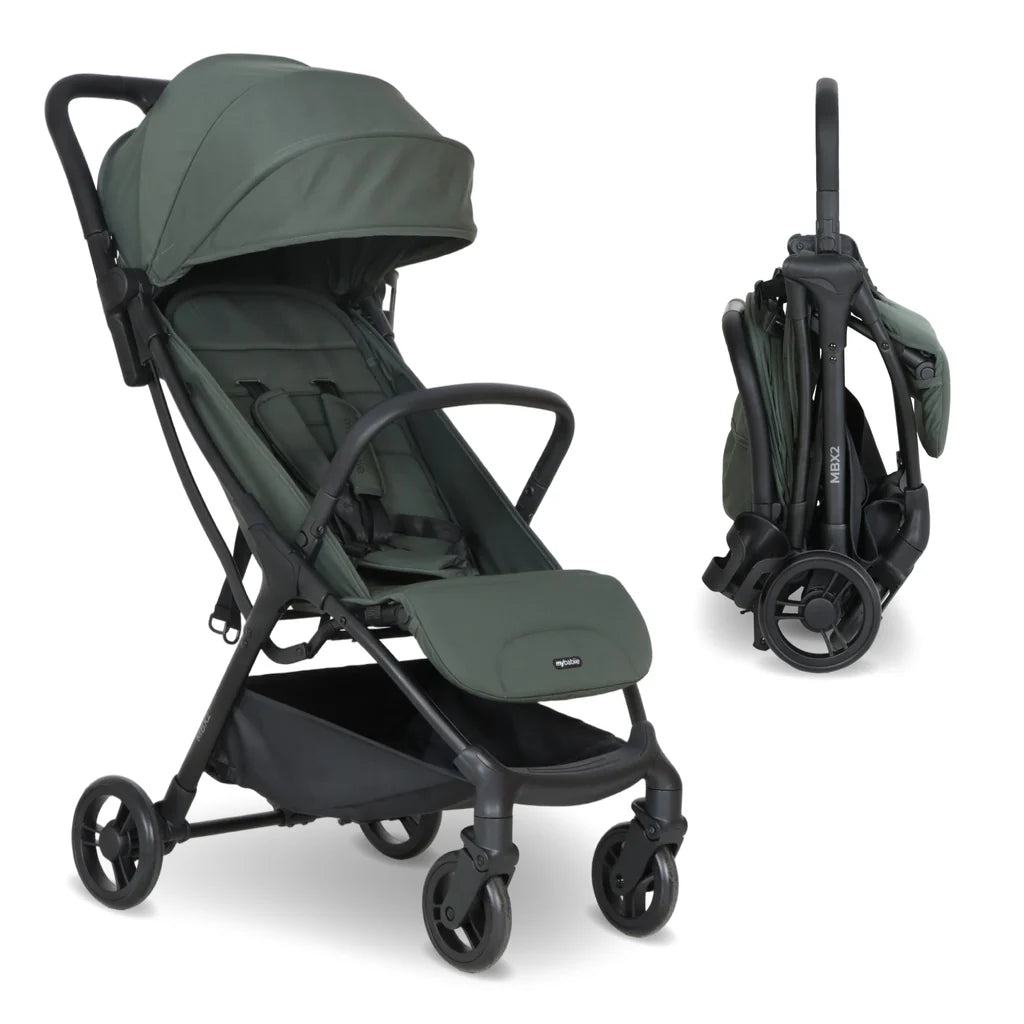 My Babiie MBX2 Compact Stroller – Forest Green