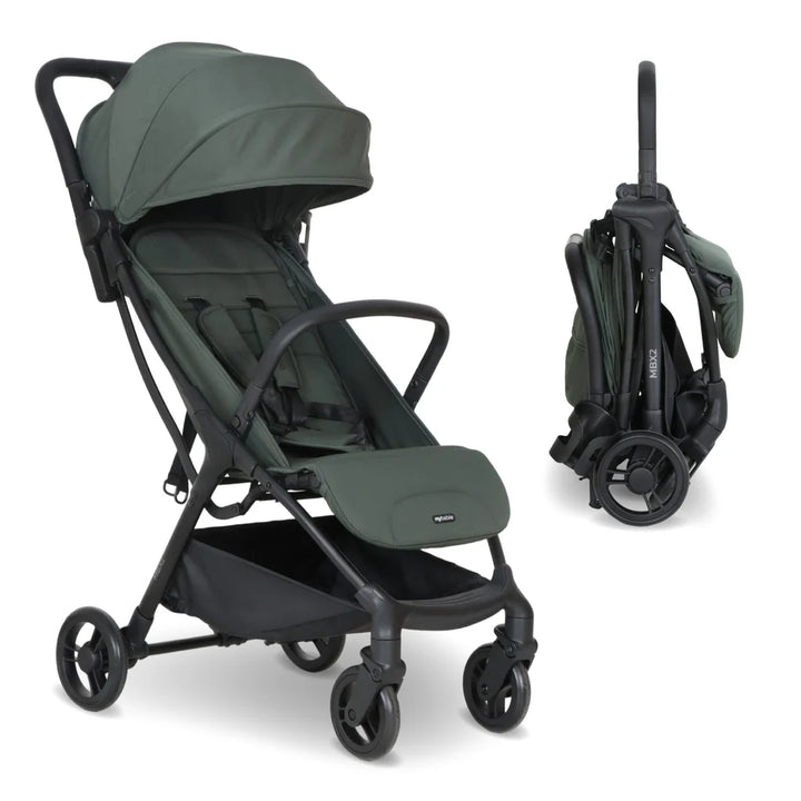 My Babiie MBX2 Compact Stroller – Forest Green