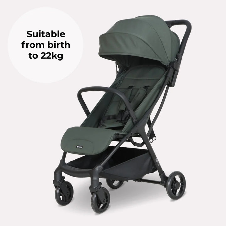 My Babiie MBX2 Compact Stroller – Forest Green