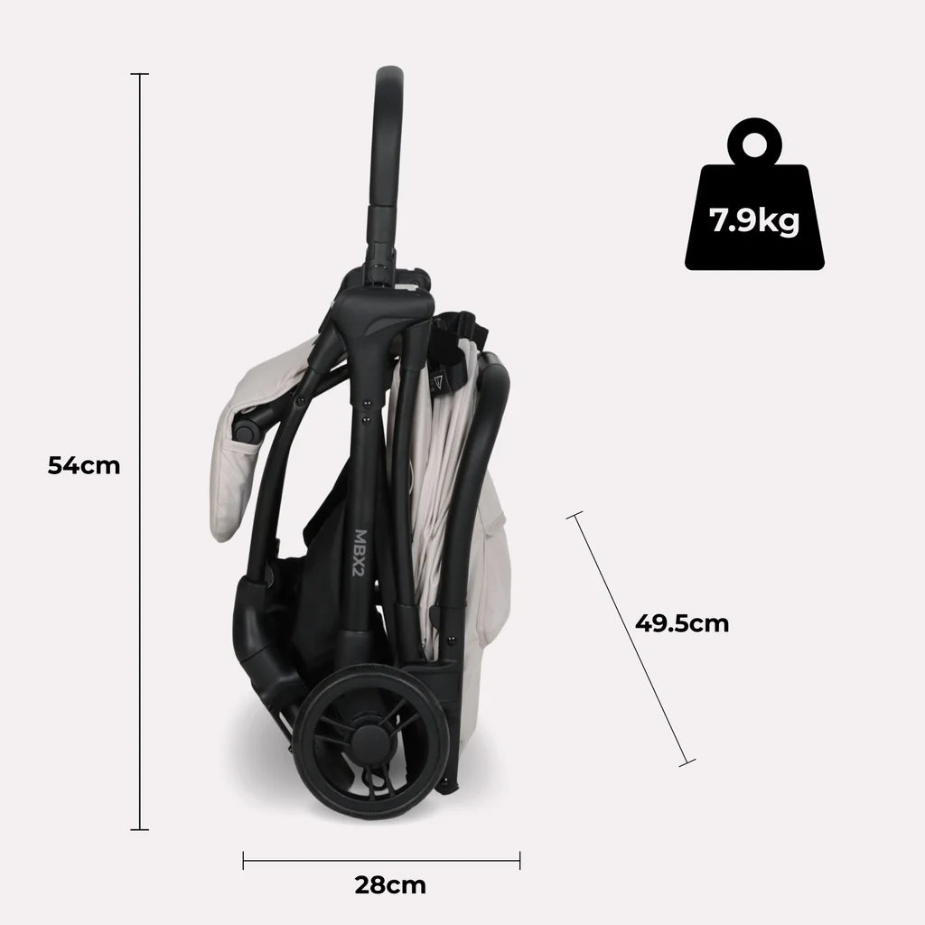 My Babiie MBX2 Compact Stroller – Oatmeal