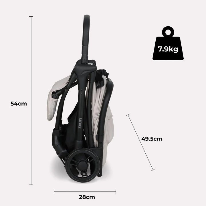 My Babiie MBX2 Compact Stroller – Oatmeal