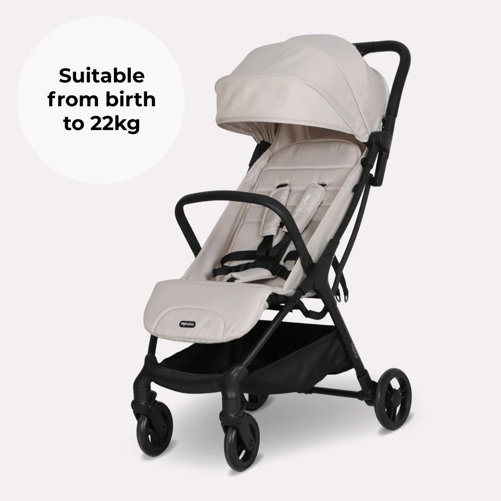 My Babiie MBX2 Compact Stroller – Oatmeal