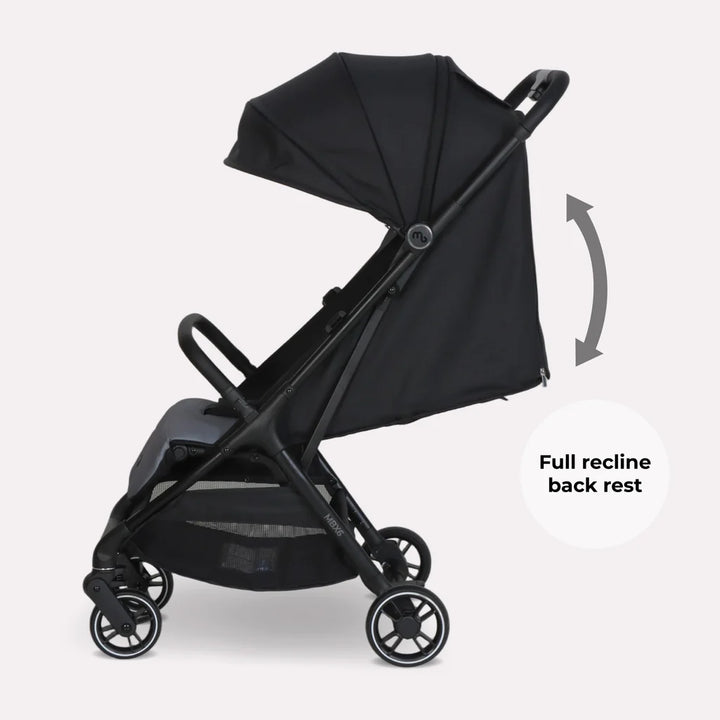 My Babiie MBX6 Auto-Fold Stroller - Black/Grey