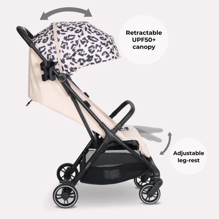 My Babiie MBX6 Auto-Fold Stroller - Fawn Leopard