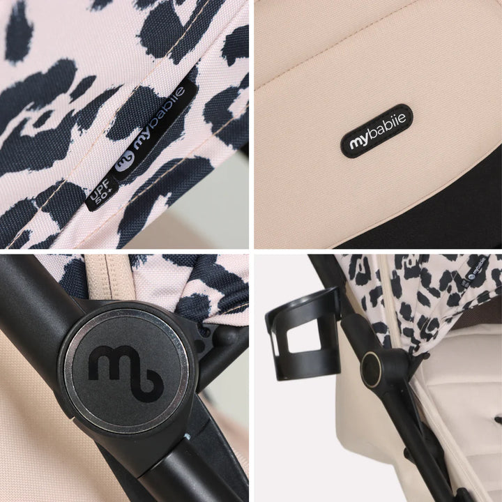 My Babiie MBX6 Auto-Fold Stroller - Fawn Leopard