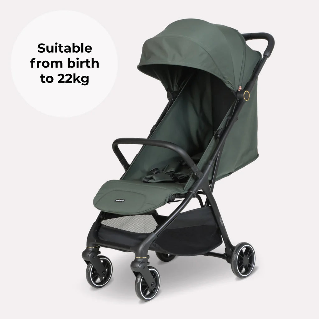 My Babiie MBX6 Auto-Fold Stroller - Forest Green
